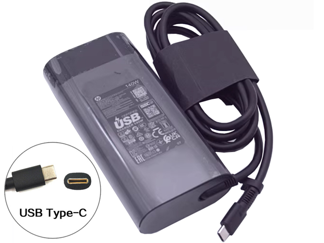 HP 140W USB Type-C USB-C Power Supply AC Adapter Charger