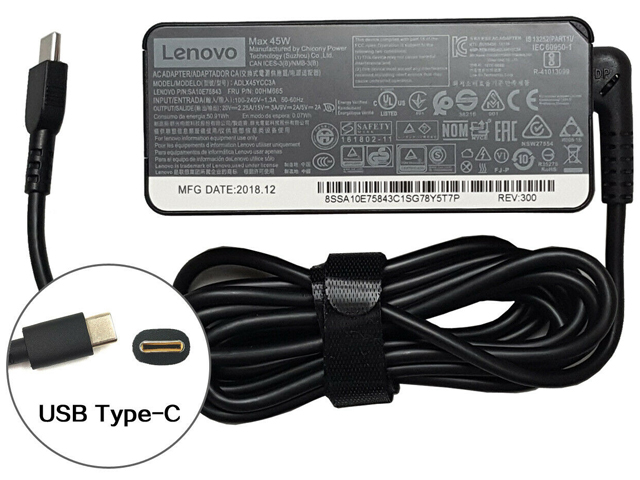 Lenovo ThinkPad 11e 4th Gen Chromebook Type 20HX 20J0 Power Supply AC Adapter Charger